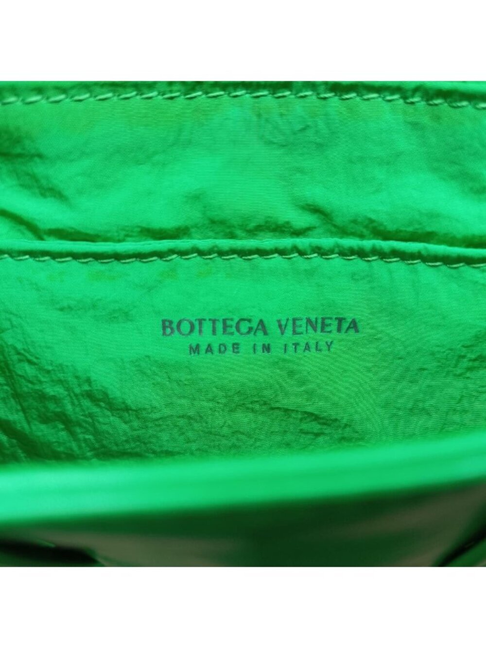 Bottega Veneta Candy Cassette Green Lambskin Shoulder Bag - Picture 10 of 16